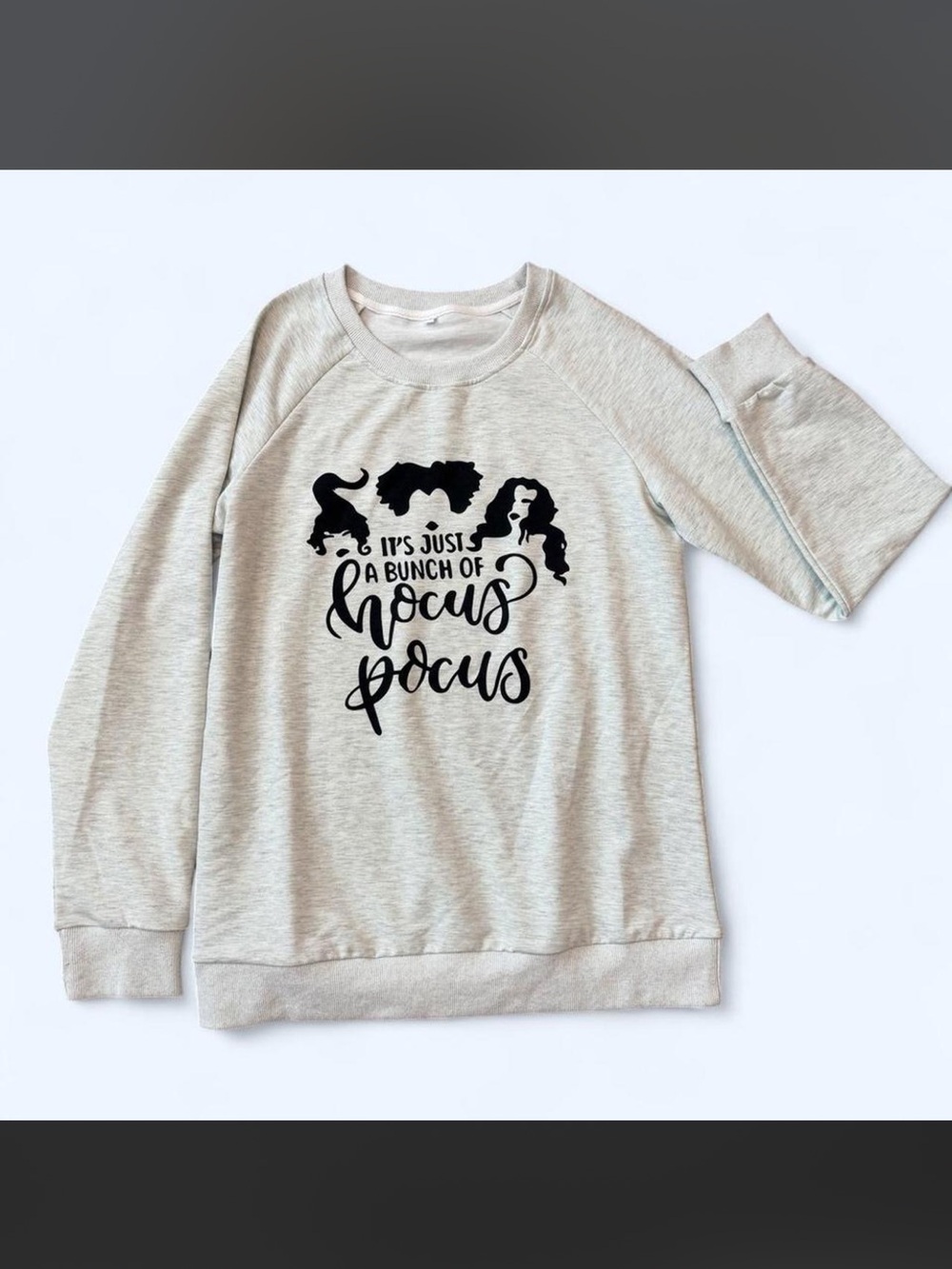 Light Gray 'It's Just a Bunch of Hocus Pocus' Sweatshirt